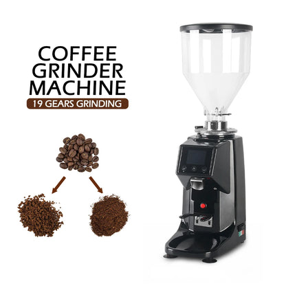 ITOP R.E.D. Shopping coffee grinder with touch screen, 60mm flat burr, aluminum alloy body, suitable for espresso brewing.