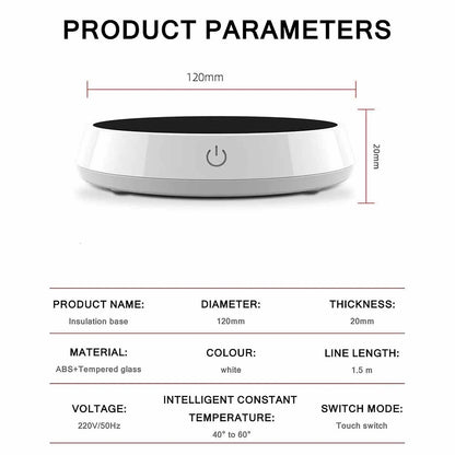 Smart Mug Heater – Gravity-Induction Coffee Cup Warmer, 3 Modes, Constant Temperature