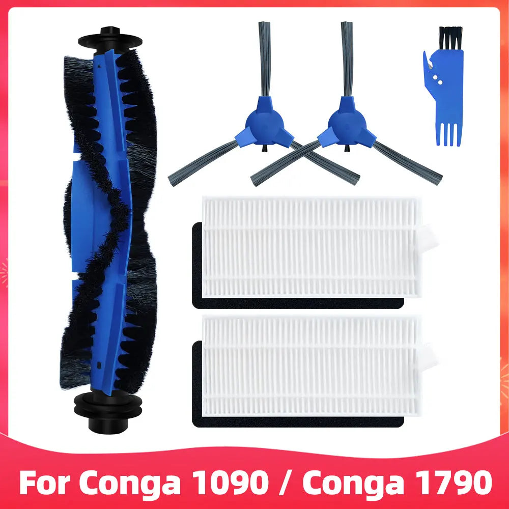 Cecotec Conga 1090 / 1790 Titanium Ultra Robot Vacuum Spare Parts – Brush, Filter & Mop