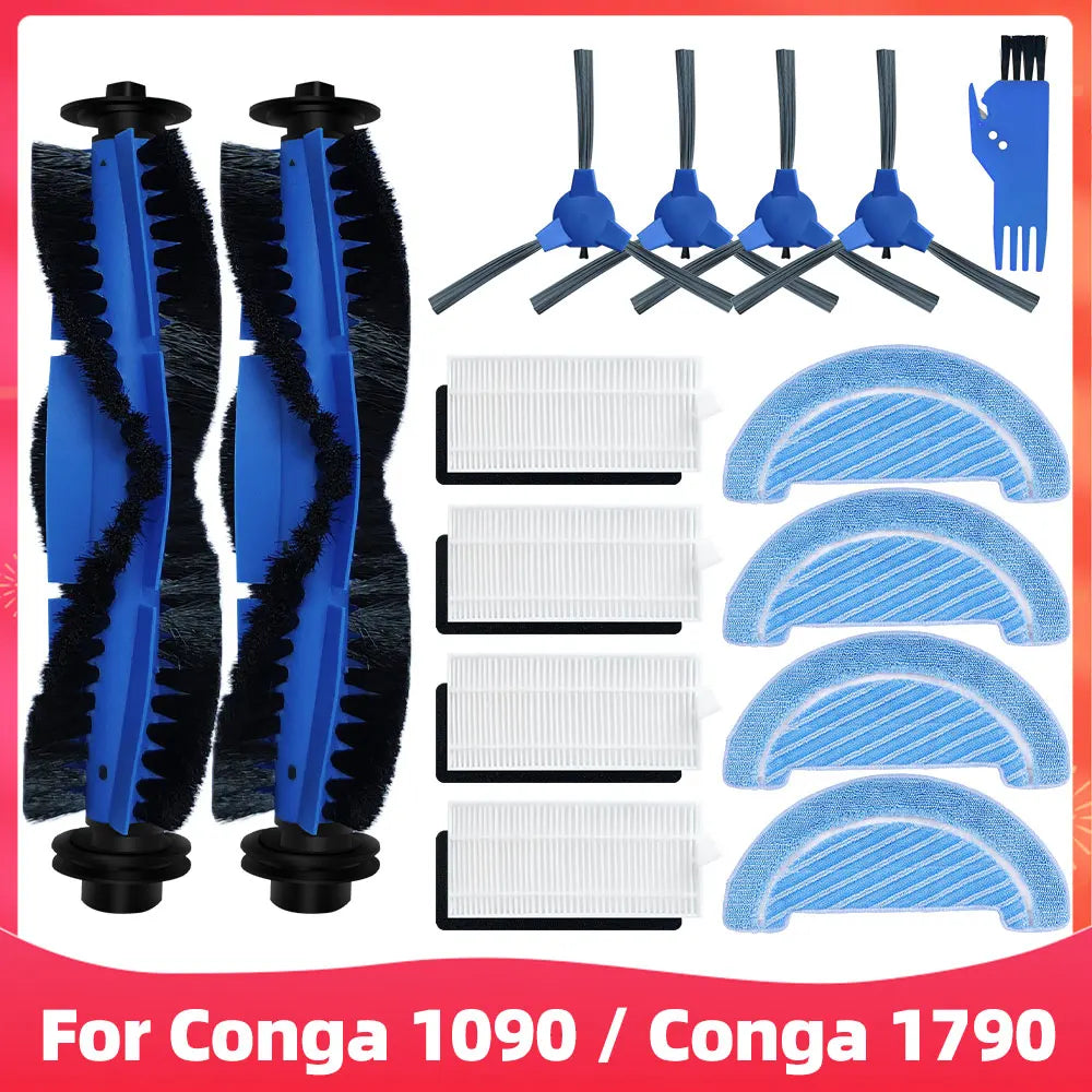 Cecotec Conga 1090 / 1790 Titanium Ultra Robot Vacuum Spare Parts – Brush, Filter & Mop