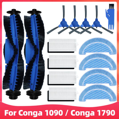 Cecotec Conga 1090 / 1790 Titanium Ultra Robot Vacuum Spare Parts – Brush, Filter & Mop