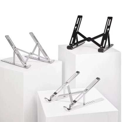 Adjustable Aluminum Laptop Stand – Foldable Cooling Holder for MacBook & Notebooks