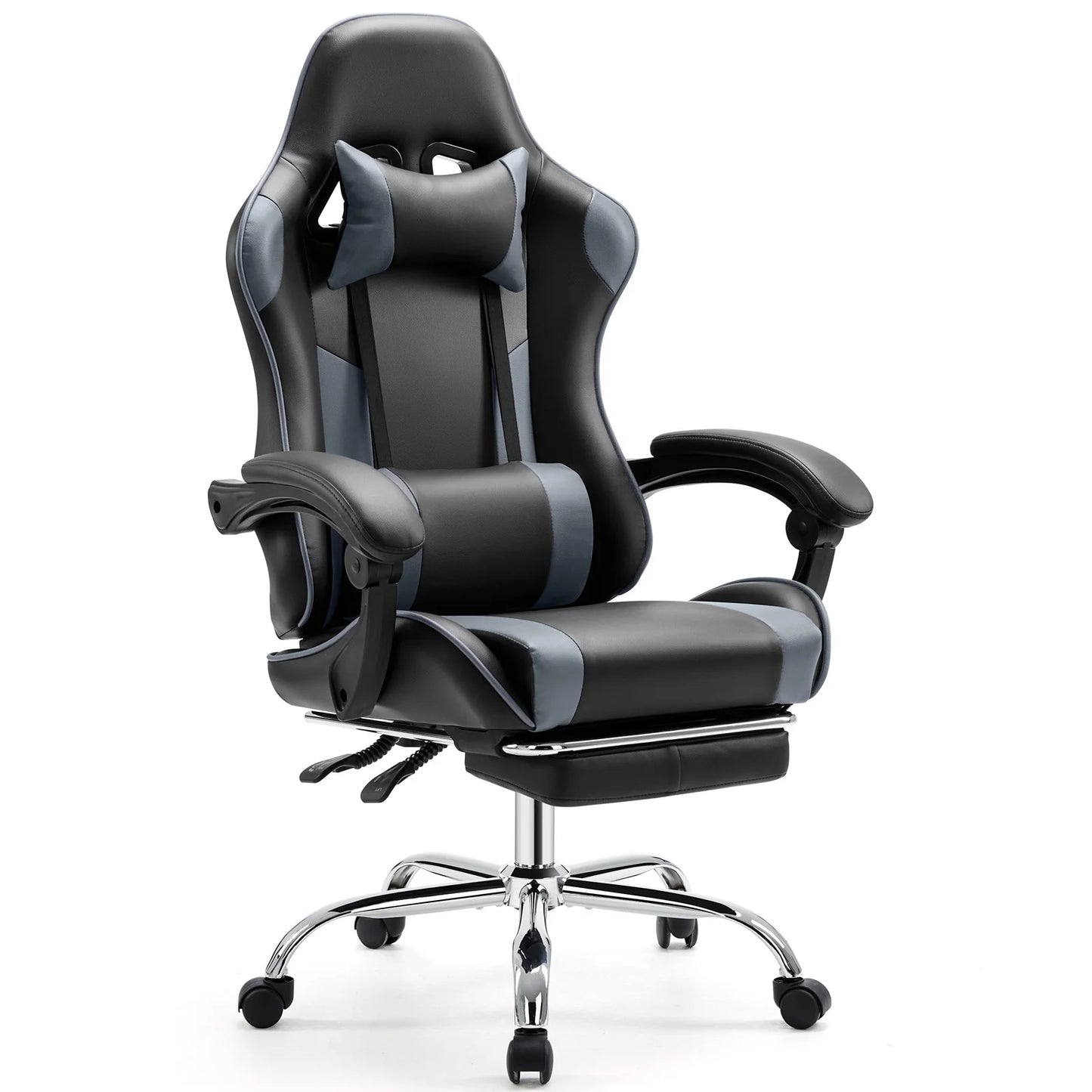 JHK Ergonomic Racing Gaming Chair – PU Leather with Headrest & Lumbar Support