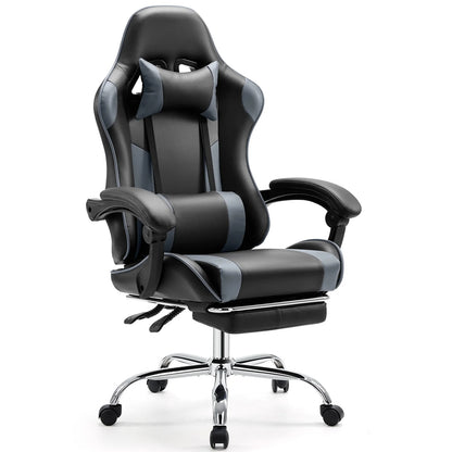 JHK Ergonomic Racing Gaming Chair – PU Leather with Headrest & Lumbar Support