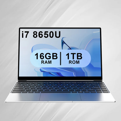 Yepo 14.1" Ultra Slim Laptop – Intel Core i7-8650U, 16/32GB DDR4, up to 2TB SSD, Windows 11 Pro