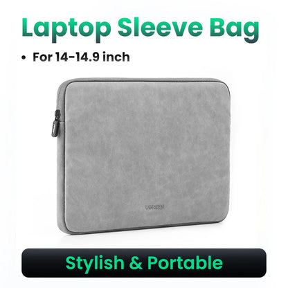 UGREEN Laptop Sleeve Bag 13.9" / 14.9" – Waterproof PU Case for MacBook, iPad, Lenovo, HP