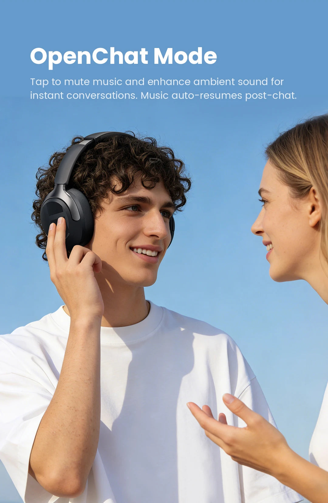 HAYLOU S40 ANC Wireless Headphones – 50dB, LDAC, 3D Spatial Audio, Bluetooth 6.0, 90Hrs