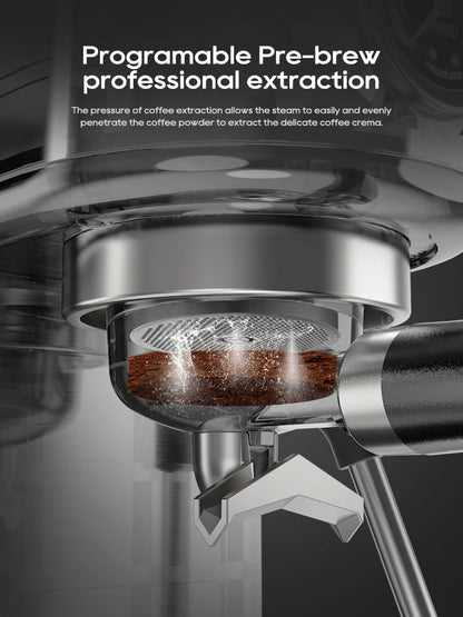 HiBREW H10B Fully Automatic Coffee Machine | Bean-to-Cup | Built-in Grinder | EU 220V