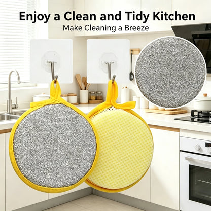 Dual-Sided Non-Scratch Kitchen Sponge Scrubber (10-Pack)