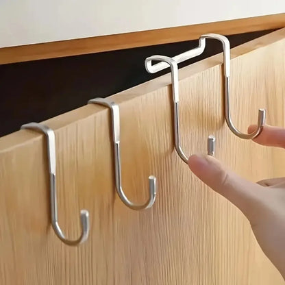 Seamless Adhesive Wall Hook | No-Drill Stainless Steel Hook for Kitchen, Bathroom & Wardrobe