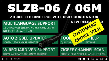 SMLIGHT SLZB-06 Zigbee 3.0 Gateway – Ethernet, USB & WiFi with PoE