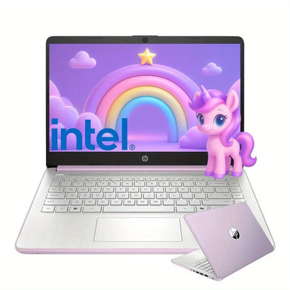HP 14" Business Laptop – Intel N150, up to 16GB RAM, 128GB UFS, Wi-Fi 6, Windows 11 S, Honey Lavender