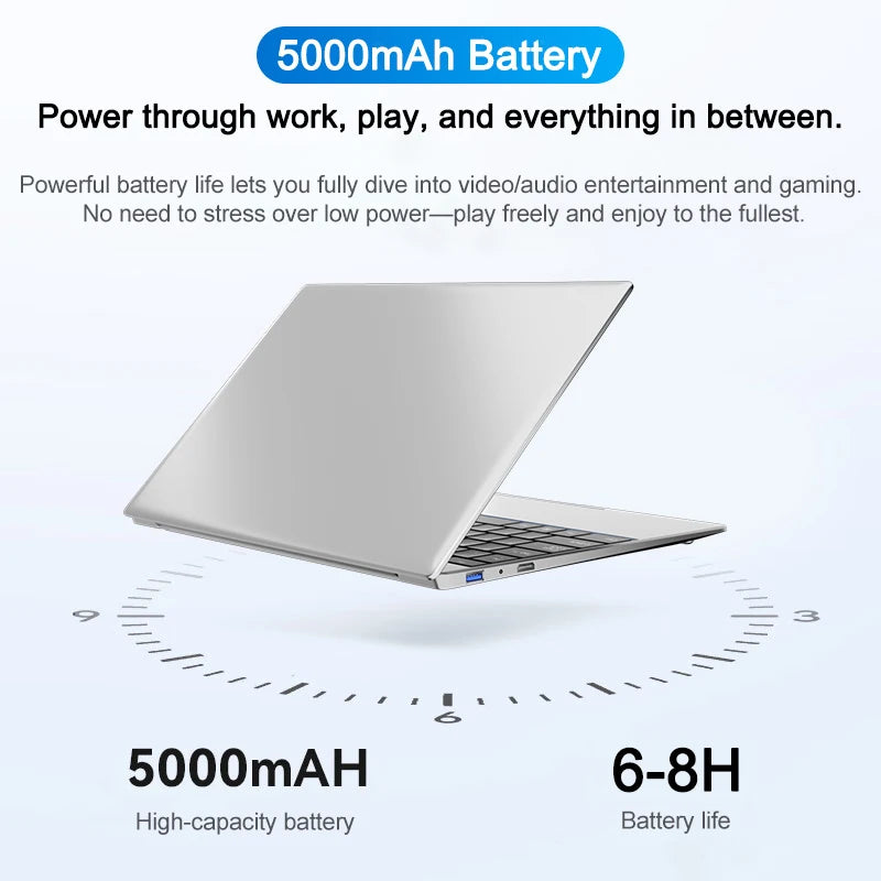 Yepo 14.1" Ultra Slim Laptop – Intel Core i7-8650U, 16/32GB DDR4, up to 2TB SSD, Windows 11 Pro