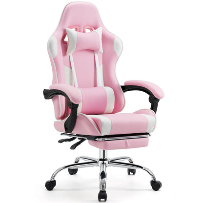 JHK Ergonomic Racing Gaming Chair – PU Leather with Headrest & Lumbar Support