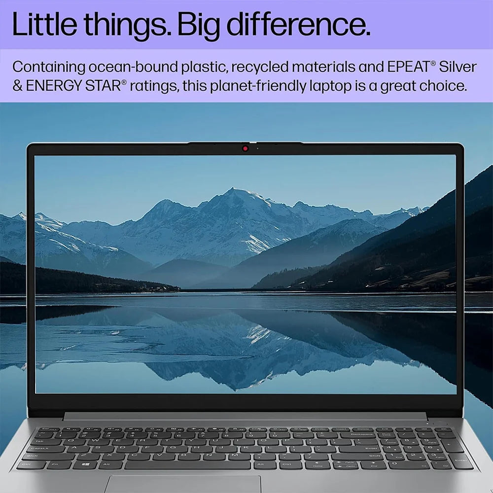 Lenovo IdeaPad 1i 15.6" Business Laptop – Intel Celeron N4500, up to 20GB RAM, up to 640GB Storage, WiFi 6, 1-Year Office 365