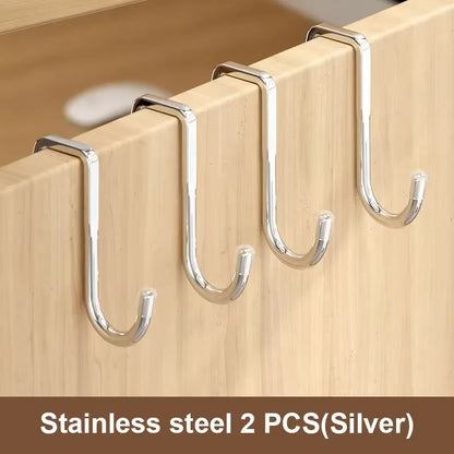 Seamless Adhesive Wall Hook | No-Drill Stainless Steel Hook for Kitchen, Bathroom & Wardrobe