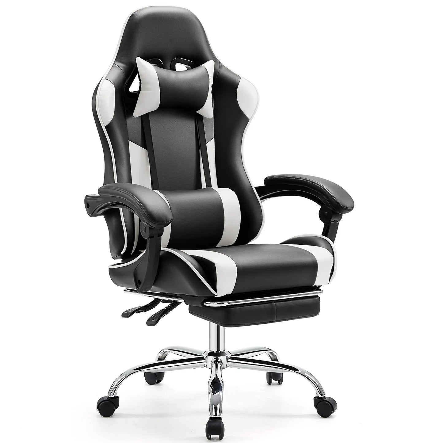JHK Ergonomic Racing Gaming Chair – PU Leather with Headrest & Lumbar Support
