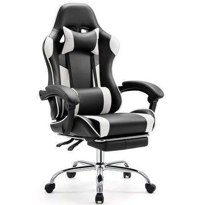 JHK Ergonomic Racing Gaming Chair – PU Leather with Headrest & Lumbar Support