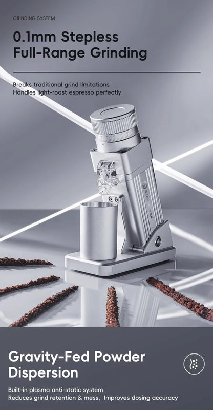 STARSEEKER E55Pro Electric Coffee Grinder | 55mm Conical Burr | Stepless Grind | Cold Brew | EU Plug