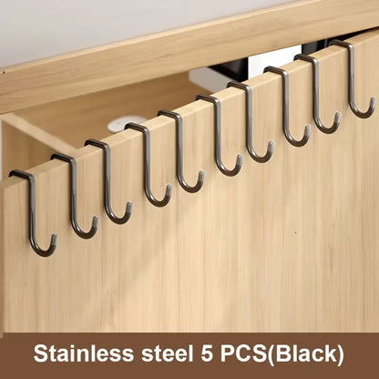 Seamless Adhesive Wall Hook | No-Drill Stainless Steel Hook for Kitchen, Bathroom & Wardrobe