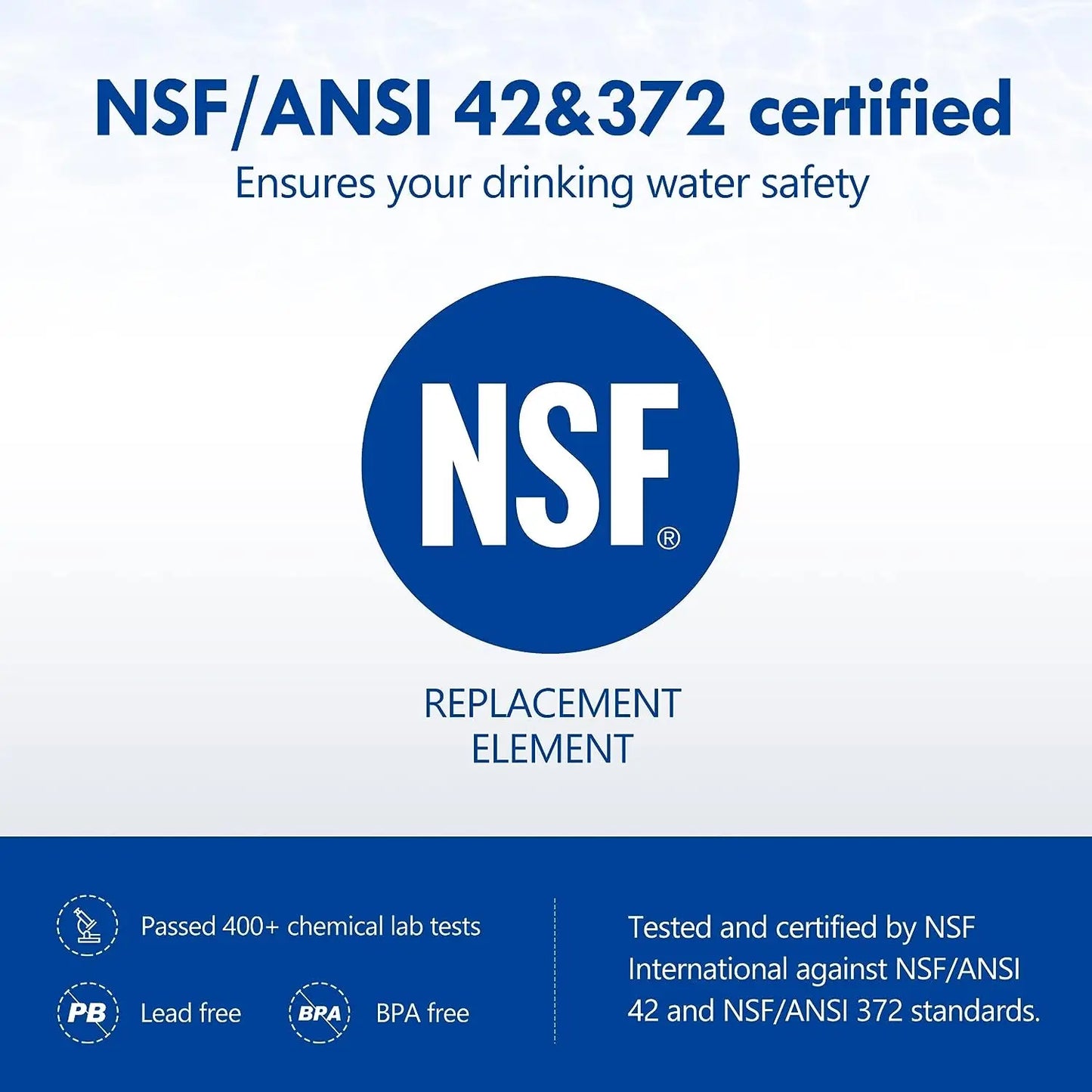 ALTHY Stainless Steel Faucet Water Filter – NSF Certified, Reduces Lead, Chlorine & Bad Taste
