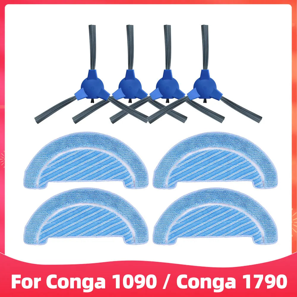 Cecotec Conga 1090 / 1790 Titanium Ultra Robot Vacuum Spare Parts – Brush, Filter & Mop