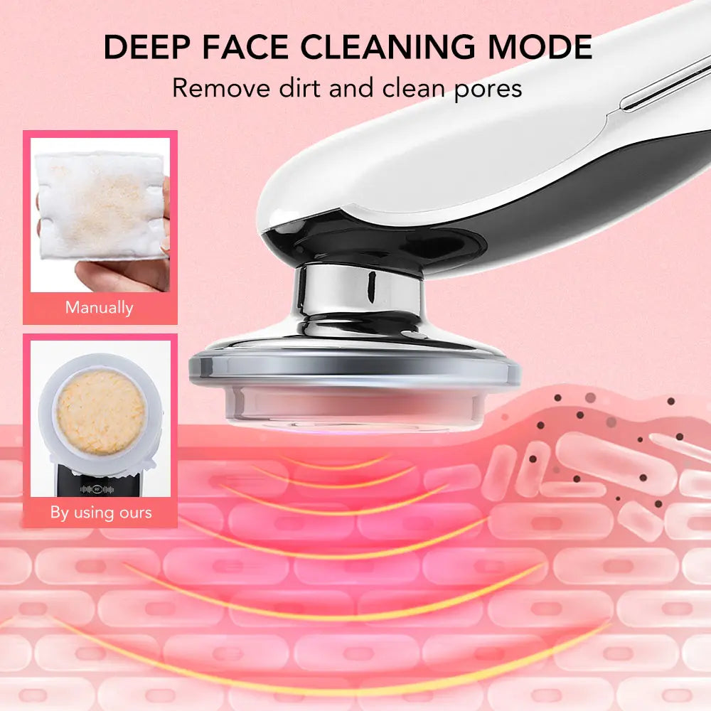 LED facial neck massager from R.E.D. Shopping, showing a sleek device designed for facial and neck relaxation and skin care.