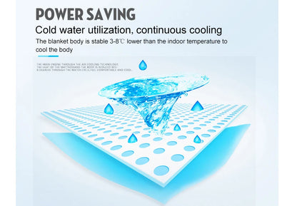 Water Circulation Cooling Bed Pad — Ice Sleeping Mat, Refrigeration Mattress Cooler, EU/US Plug