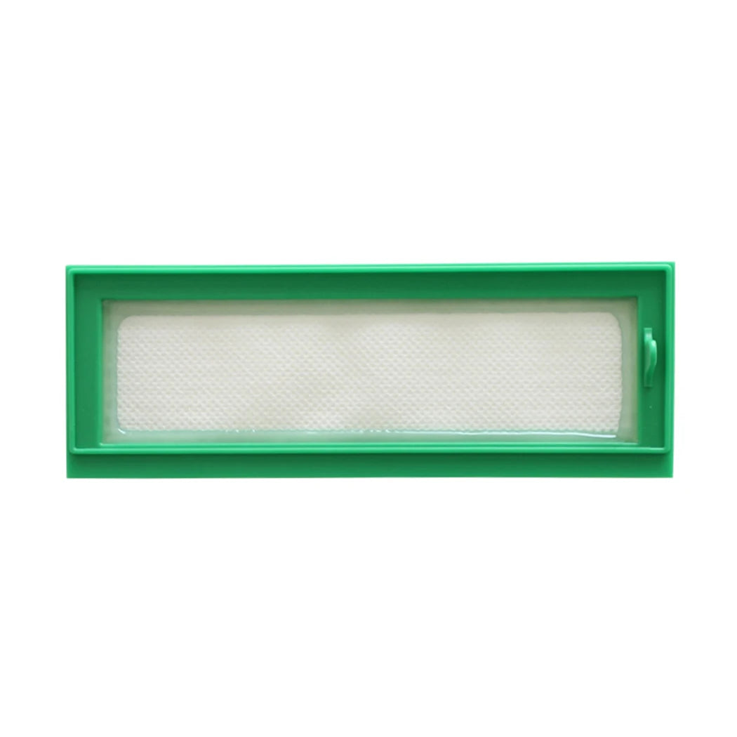 Replacement spare parts for Vorwerk Kobold VR200 and VR300 robot vacuum by R.E.D. Shopping, showing various vacuum accessories on a white background.
