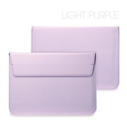 PU Leather Laptop Sleeve Case – 11" to 16.2" | MacBook Air Pro, Notebook Bag | Multiple Colors