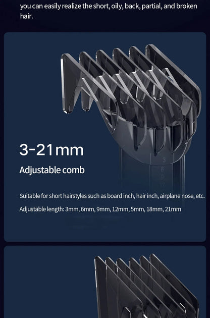 Xiaomi Mijia Wireless Hair Clipper – Titanium Alloy Blade, Men & Kids
