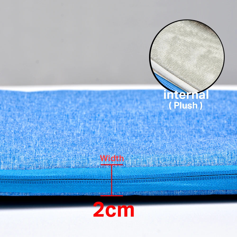 Waterproof Canvas Laptop Sleeve – 11"-15.6", MacBook/Xiaomi/HP, 8 Colors