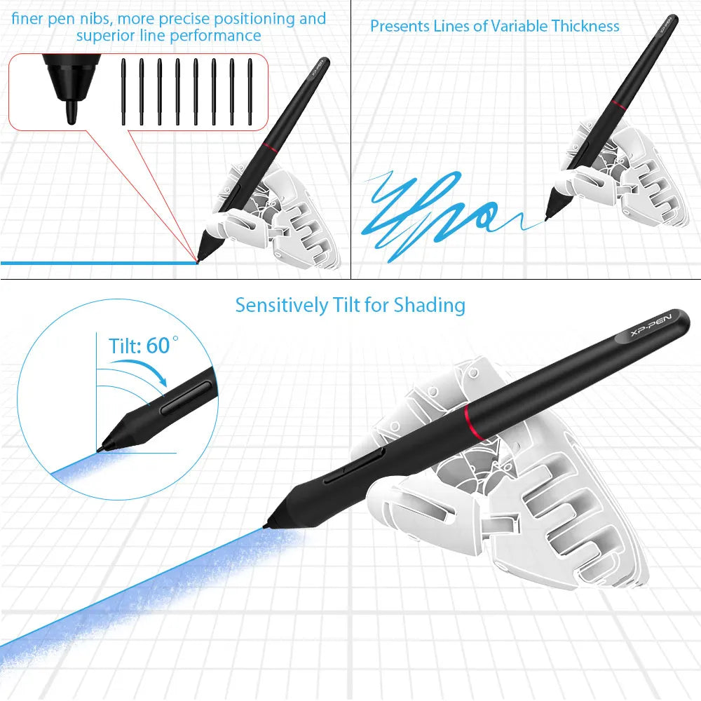 XPPen Artist 12 Pro 11.6-inch graphics drawing tablet with display, stylus pen, tilt support, and high-pressure sensitivity.