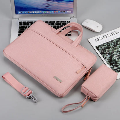 Laptop Shoulder Bag & Sleeve 12–15.6" — Briefcase for MacBook Air/Pro, Lenovo, Dell, Huawei