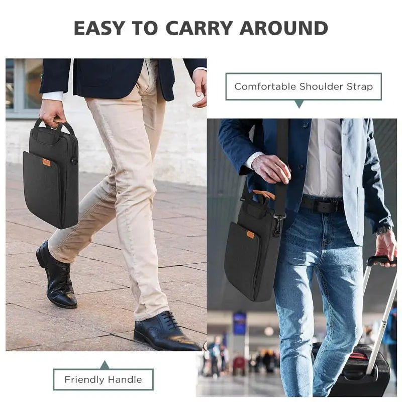 NIDOO Laptop Bag Sleeve – MacBook Air/Pro 13 M1, iPad Pro 12.9, Waterproof Shoulder Briefcase