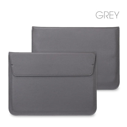 PU Leather Laptop Sleeve Case – 11" to 16.2" | MacBook Air Pro, Notebook Bag | Multiple Colors