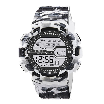 Men's Military Digital LED Sport Watch – Large Screen, Waterproof, Luminous Outdoor Wristwatch