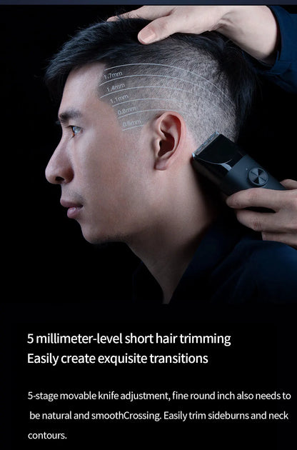 Xiaomi Mijia Wireless Hair Clipper – Titanium Alloy Blade, Men & Kids