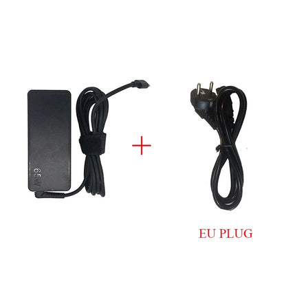 LZUMWS 65W USB-C Power Adapter for Lenovo ThinkPad – 20V 3.25A, CE/FCC/RoHS, EU/UK/US/AU/BR Plug