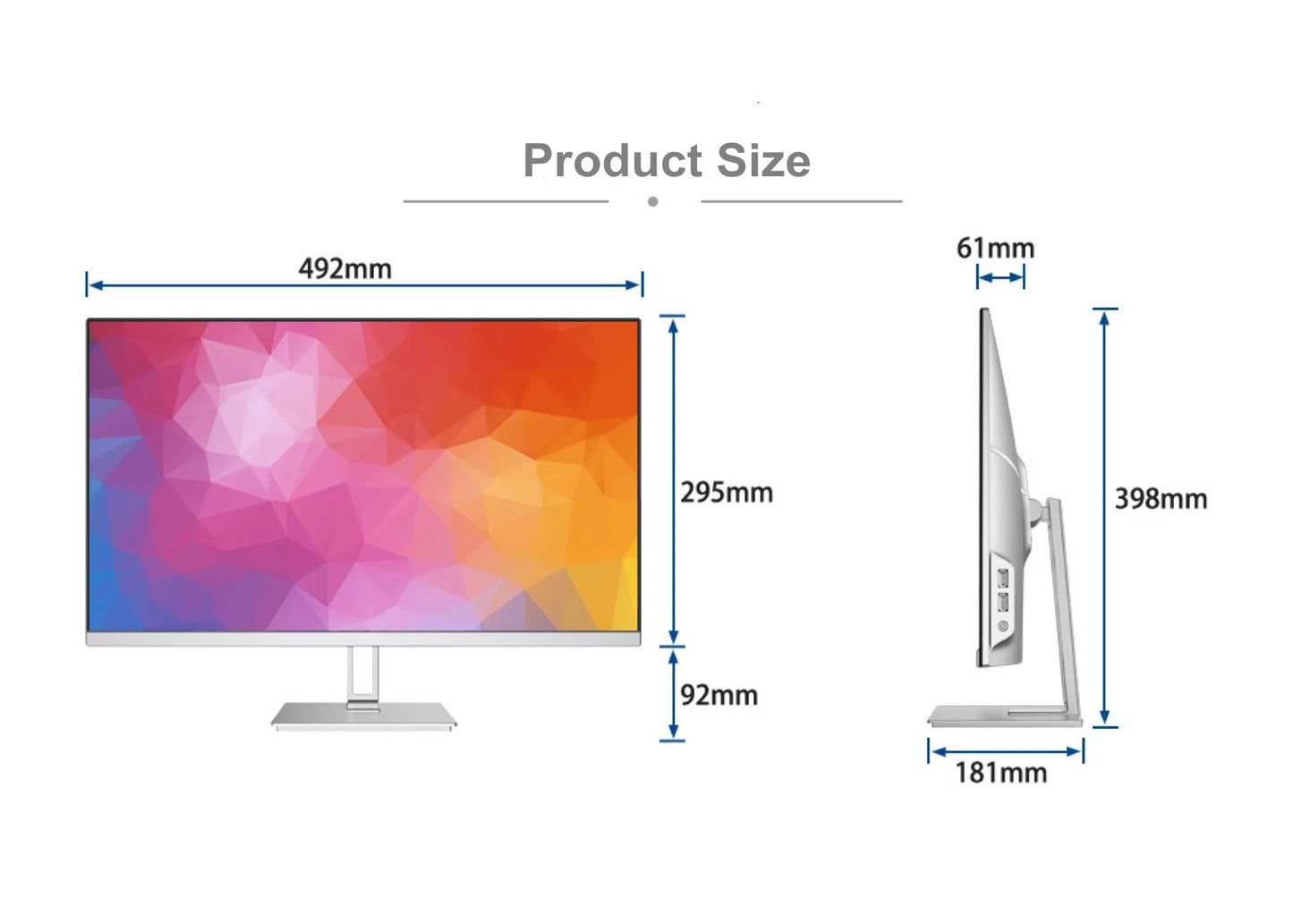 24-inch R.E.D. Shopping all-in-one gaming PC with touch screen, Intel Core i7/i9 processor, sleek monoblock design.