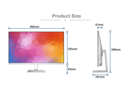 24-inch R.E.D. Shopping all-in-one gaming PC with touch screen, Intel Core i7/i9 processor, sleek monoblock design.