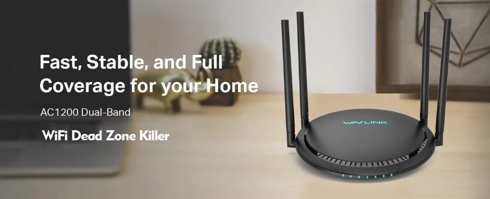 Wavlink AC1200 Outdoor WiFi Router / AP / Repeater | Dual Band 2.4G+5G | PoE | High Gain Antenna