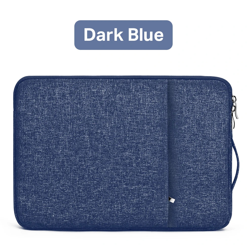 Waterproof Canvas Laptop Sleeve – 11"-15.6", MacBook/Xiaomi/HP, 8 Colors
