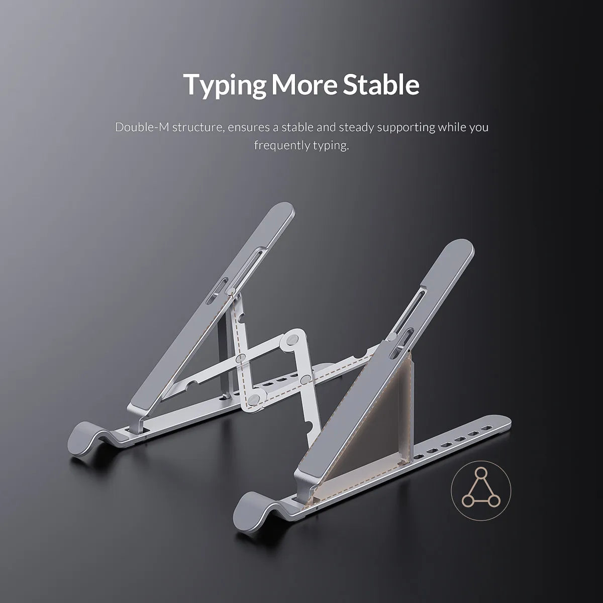 Orico Foldable Aluminum Laptop Stand – 7 Angles, MacBook & Tablets