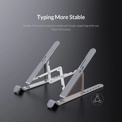 Orico Foldable Aluminum Laptop Stand – 7 Angles, MacBook & Tablets