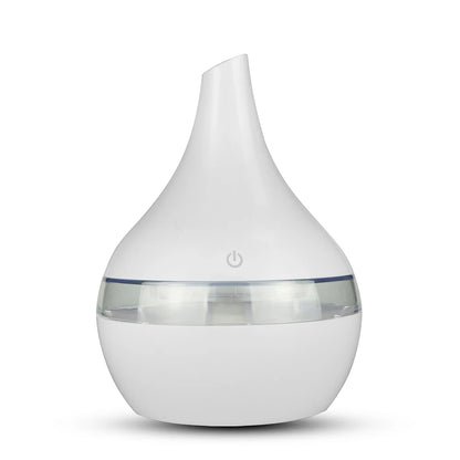 THANKSHARE 300ml Ultrasonic Aroma Diffuser & Humidifier | USB | Cool Mist | Wood Design
