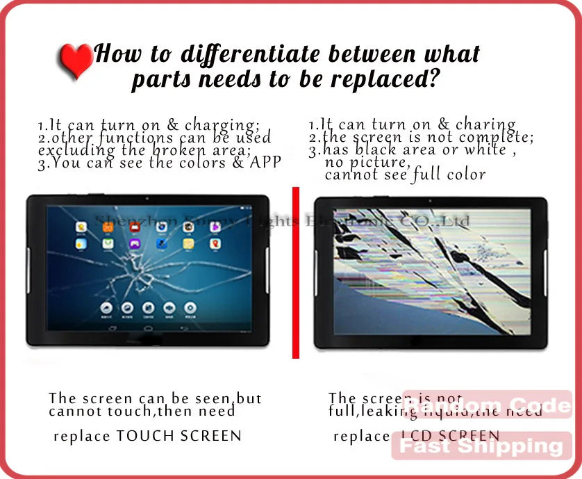 Car DVD GPS Touch Screen Digitizer – 2.5D Glass Replacement Panel 9" & 10.1"
