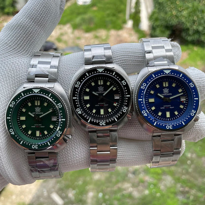 Steeldive SD1970 Automatic Dive Watch – NH35, Sapphire Glass, AR Coating, 200M Waterproof, 6105 Turtle