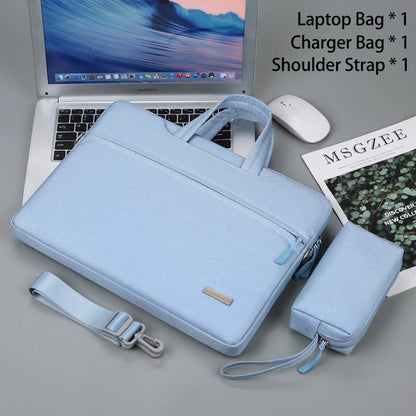 Laptop Shoulder Bag & Sleeve 12–15.6" — Briefcase for MacBook Air/Pro, Lenovo, Dell, Huawei