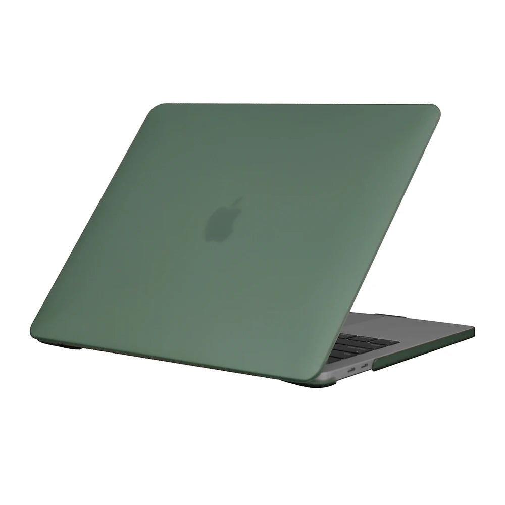 MacBook Hard Shell Case – Matte & Crystal, for Pro 14/16 M1–M5, Air 13/15 M1–M3, Pro 13